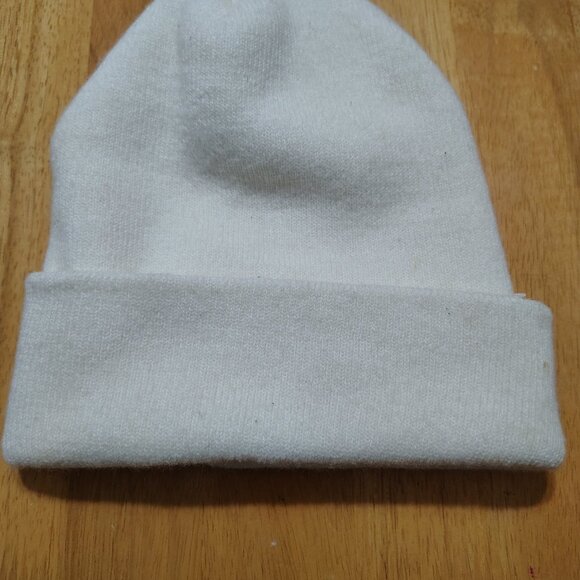 Men’s NFL Los Angeles Rams Cuffed Knit Beanie Ski Cap White Made in USA - Picture 2 of 5